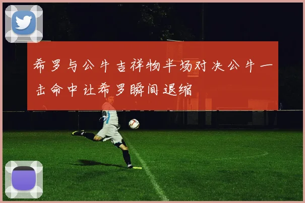 希罗与公牛吉祥物半场对决公牛一击命中让希罗瞬间退缩